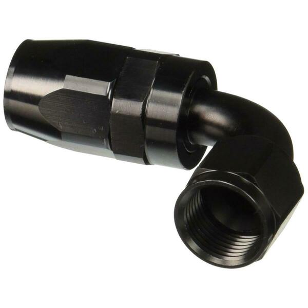 Redhorse Performance 90 Degree Female Aluminum Hose End - Black RHP1090-08-2